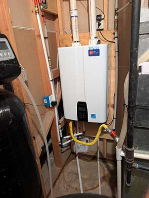 Gallery Image 1 Mounted Tankless Water Heater Installation